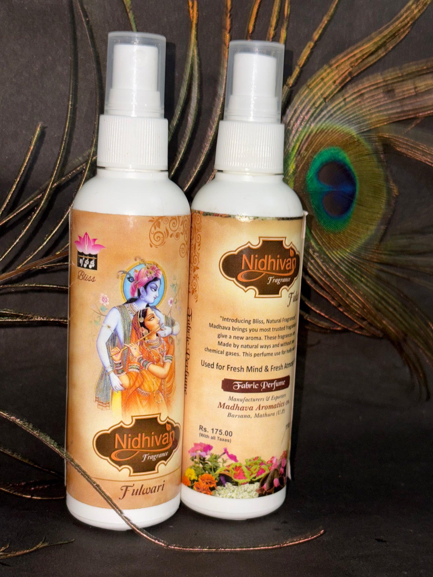 Nidhivan fragrance fabric perfume spray - Fulwari - pack of 2