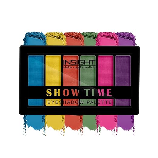 Insight Cosmetics Show Time 6 Color Eyeshadow Palette|Matte|Shimmer|Beginner Friendly & Long Lasting Eye Shadow Palette|Long Wearing And Easily Blendable Eye Makeup Palette_Color Coded