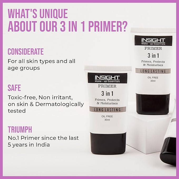 Insight Cosmetics 3in1 Oil Free Primer - 10 ml