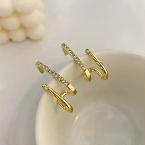 Pse 2 Claw korean Golden Earrings