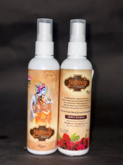 Nidhivan fragrance fabric perfume spray - Rose - pack of 2
