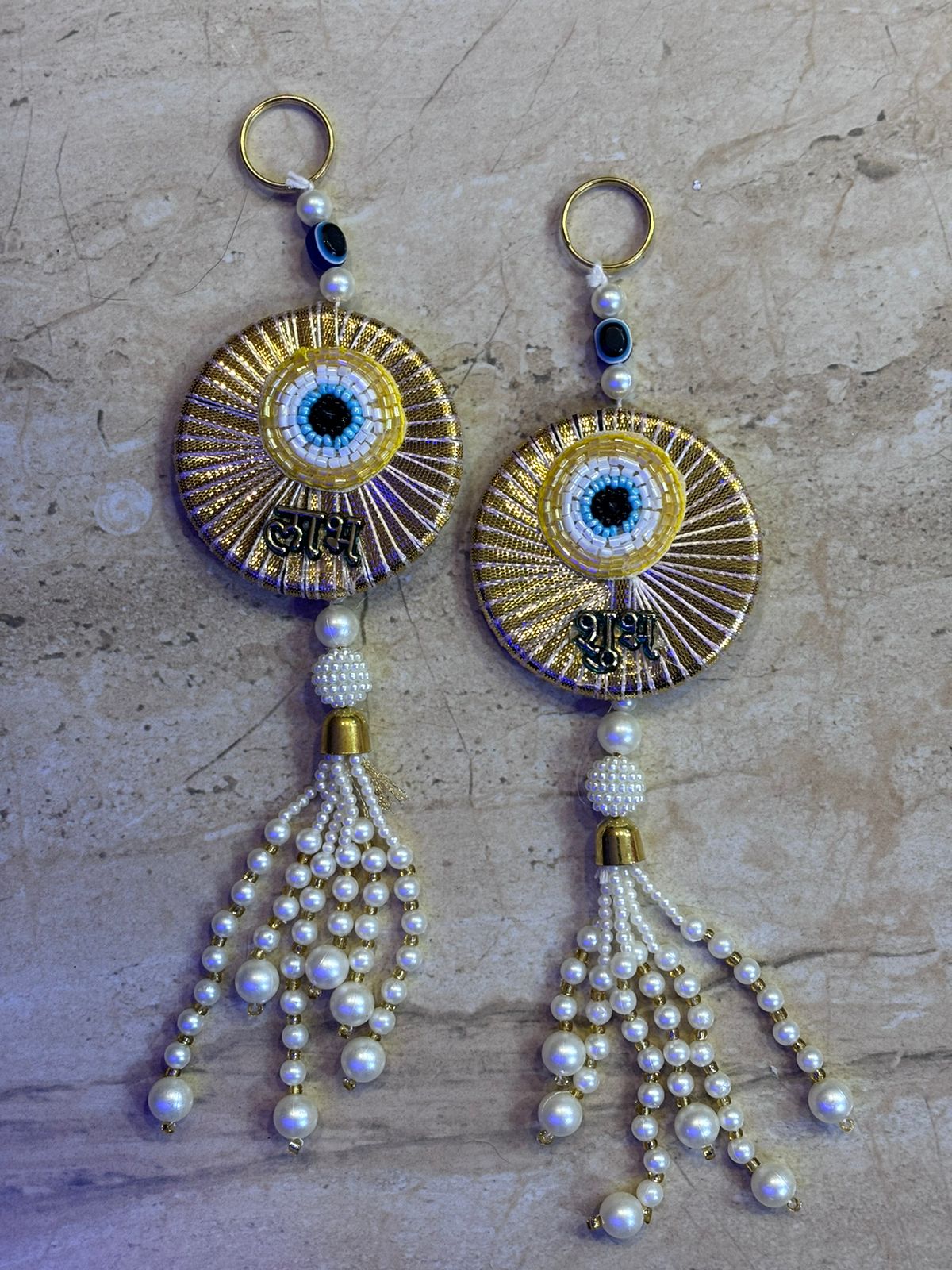 Evil Eye Subh Labh Hangings - Set of 2 (one pair)