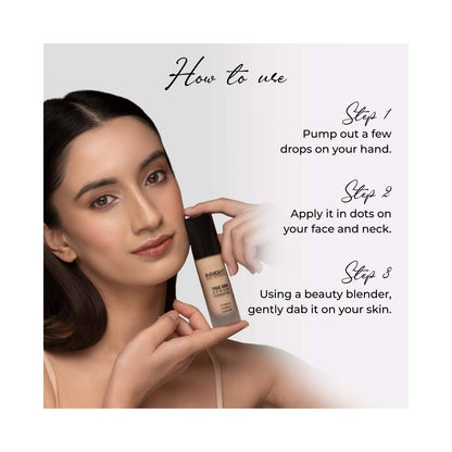 Insight Cosmetics True Skin Serum Foundation | Dewy Finish | High Coverage | Paraben Free | Lightweight