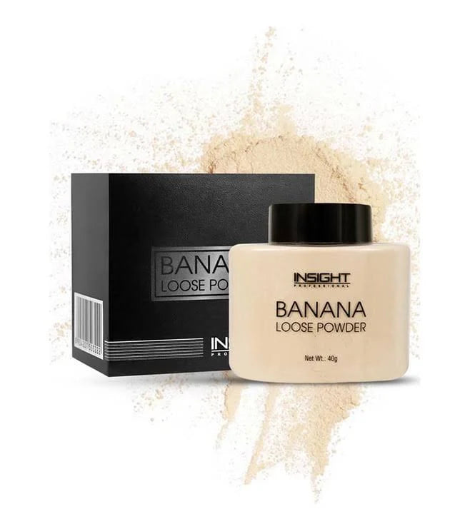 Insight Banana Loose Powder |Make Up Setting Powder |Provides Long-lasting Coverage |Reduces Shine|Loose Powder(Banana Powder)