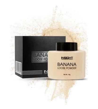 Insight Banana Loose Powder |Make Up Setting Powder |Provides Long-lasting Coverage |Reduces Shine|Loose Powder(Banana Powder)